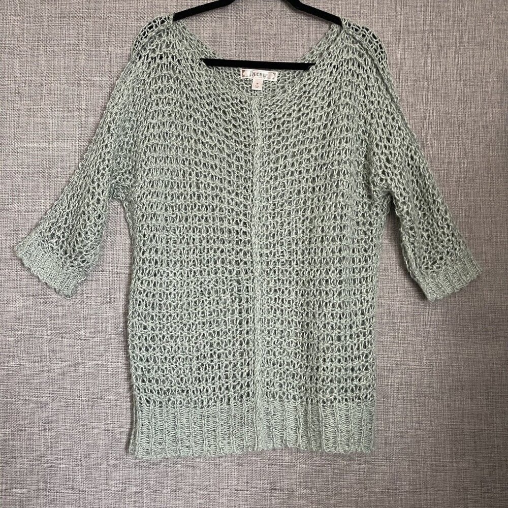 Decree Knit Top Womens Medium Open Knit Y2K